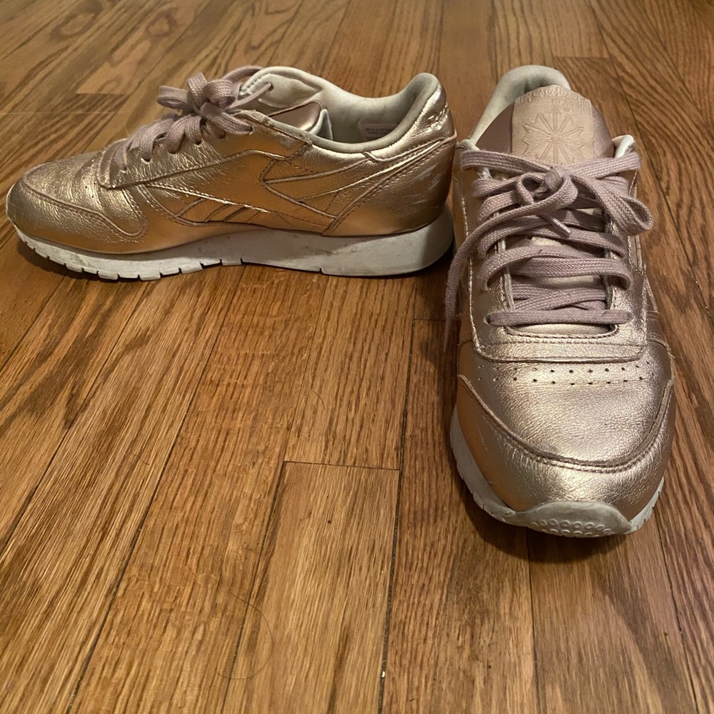 Gold Reeboks